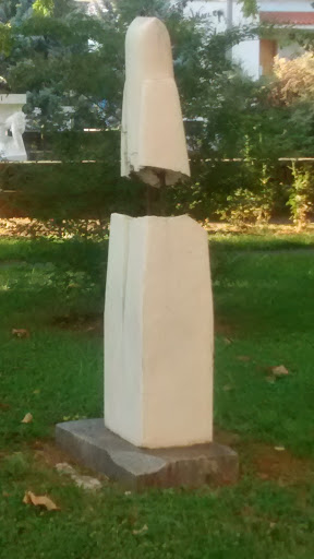Marble Statue In Park