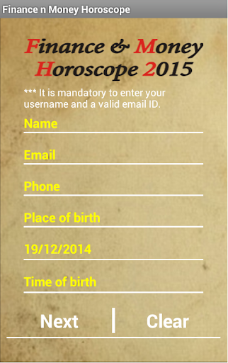 FINANCE MONEY HOROSCOPE 2015