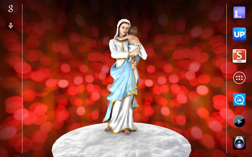 【免費個人化App】3D Mother Mary Live Wallpaper-APP點子