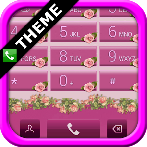 exDialer Pink Roses Theme