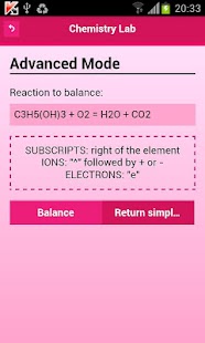 Chemical reactions balancer Screenshots 5