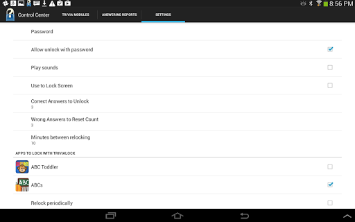 【免費教育App】TriviaLock Parental Control-APP點子