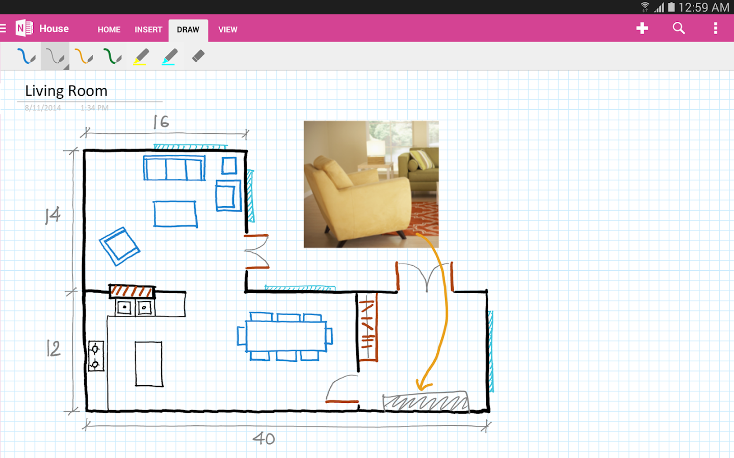 OneNote - screenshot