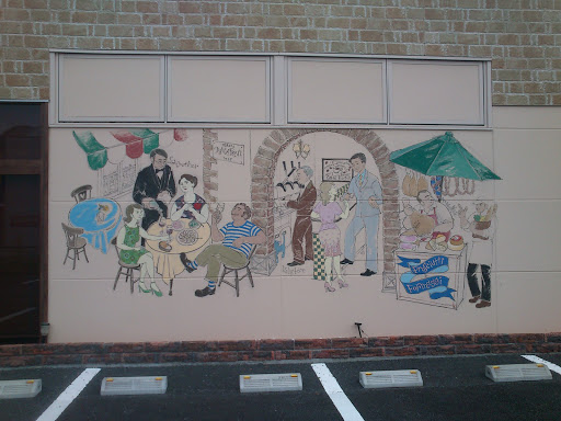 マカロニ市場の壁画