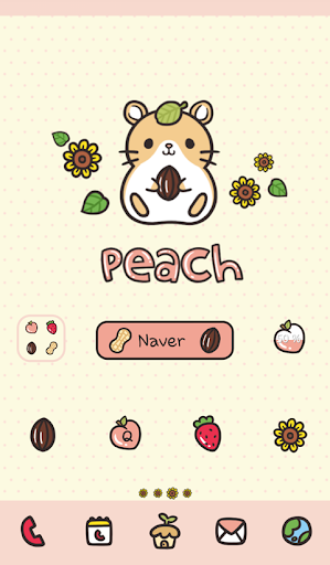 peach sunflower dodol theme