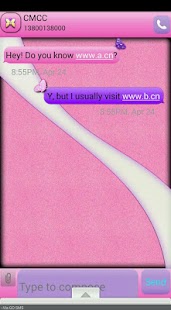 Free PixiePink/GO SMS THEME APK for PC