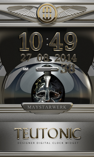 Digi Clock Widget Teutonic