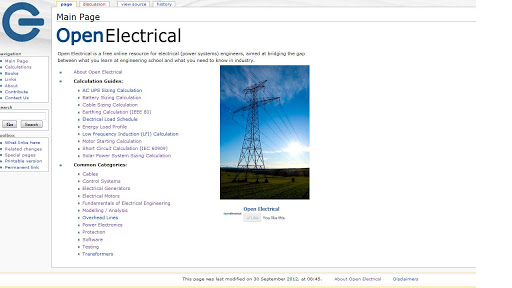 Open Electrical Webser