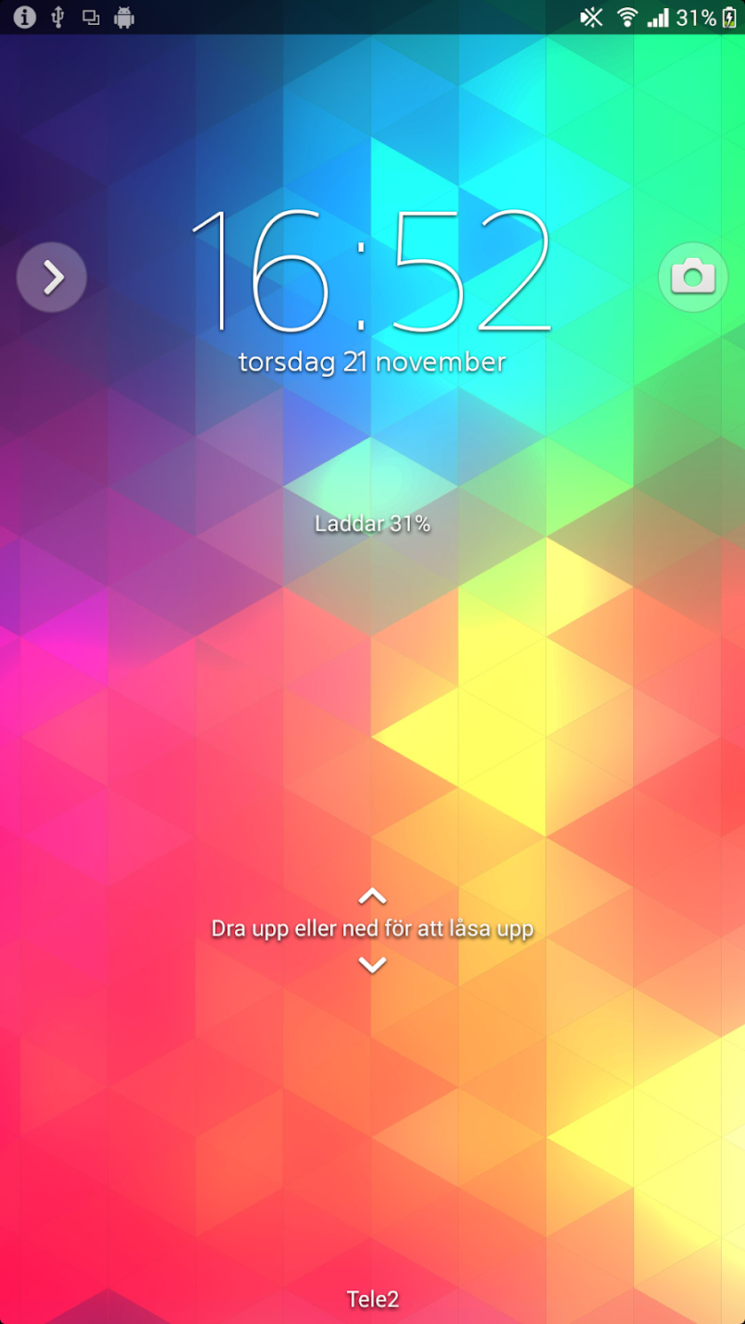 XPERIA™ Triflat Theme Screen 1