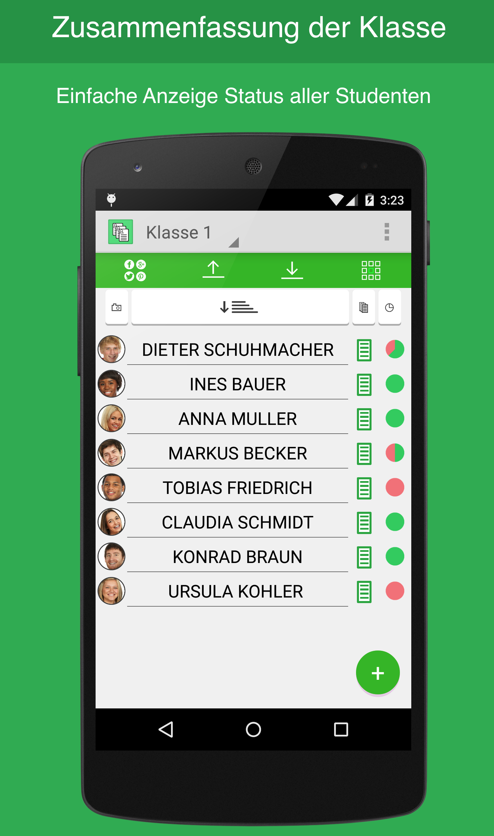Android application Teacher Notes Pro screenshort