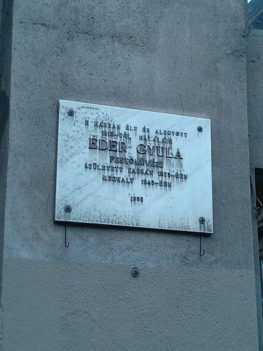 Éder Gyula Emléktábla