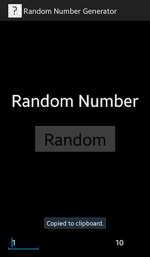 Random Number Generator