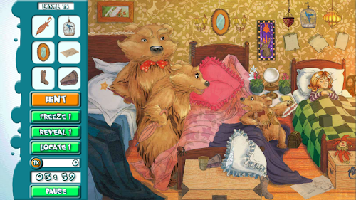 Android application Hidden Object Game: Goldilocks screenshort