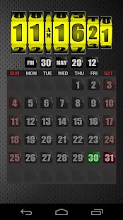 Download 3D Rolling Clock YELLOW APK for Android