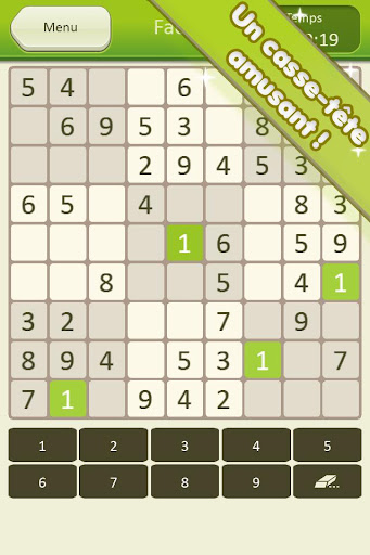 Sudoku gratuit - Bazile 1.0.3 screenshots 2