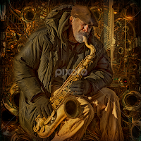 New York Winter Blues by Eugene Goldin - People Street & Candids