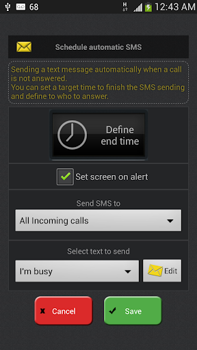 Auto Answer - Whistle & SMS