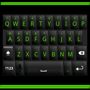Black and Green Keyboard Skin