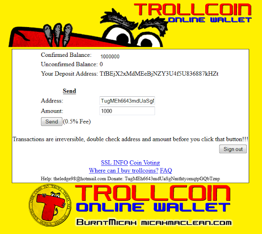 Trollcoin Wallet