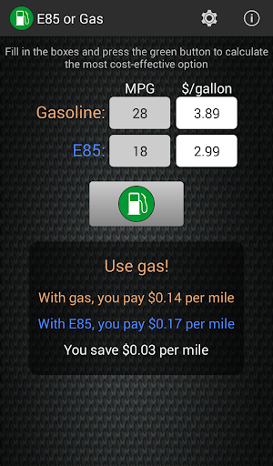 E85 or Gas
