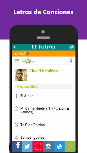 【免費音樂App】Letras de Tito el Bambino App-APP點子