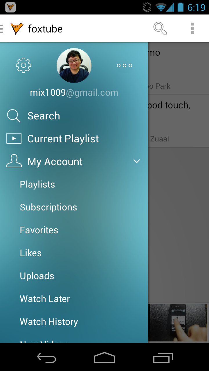 FoxTube - YouTube Player Screen 2