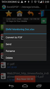 Free Excel to PDF Converter Demo APK for Android