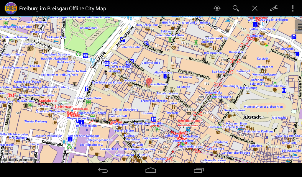 Freiburg im Breisgau City Map Android Apps on Google Play