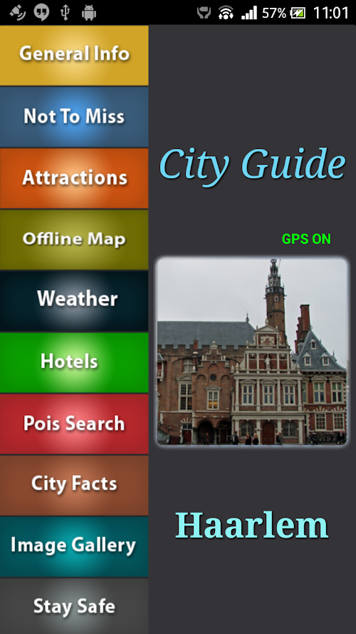Android application Haarlem Offline Map Guide screenshort