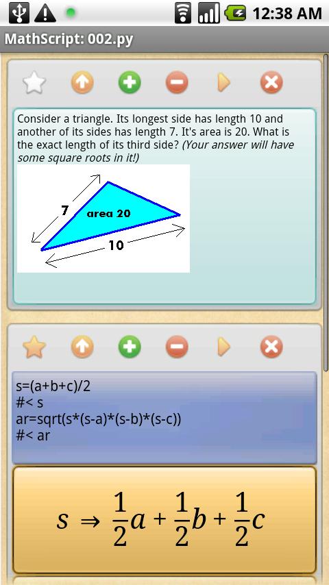 MathScript Scientific Calc Screen 3