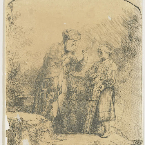 Abraham and Isaac, Rembrandt van Rijn, 1645 Rijksmuseum
