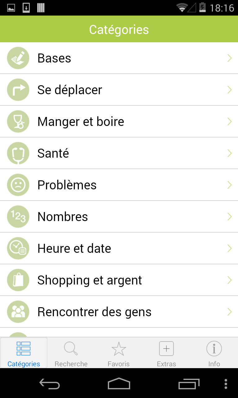 Android application Spanish Translation with Audio screenshort