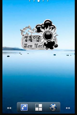 Android application Silver  Weather Widget screenshort
