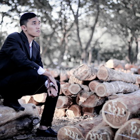 something? by Andy Alexandy - People Portraits of Men