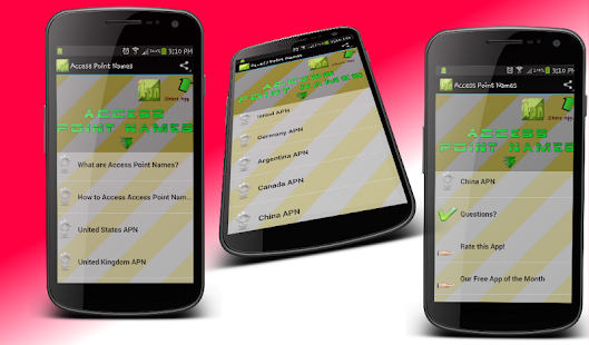 Free Access Point Names APK for Android