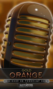 Lastest gold orange power amp skin APK for PC