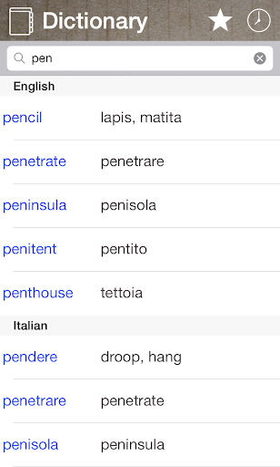 Italian English Dictionary