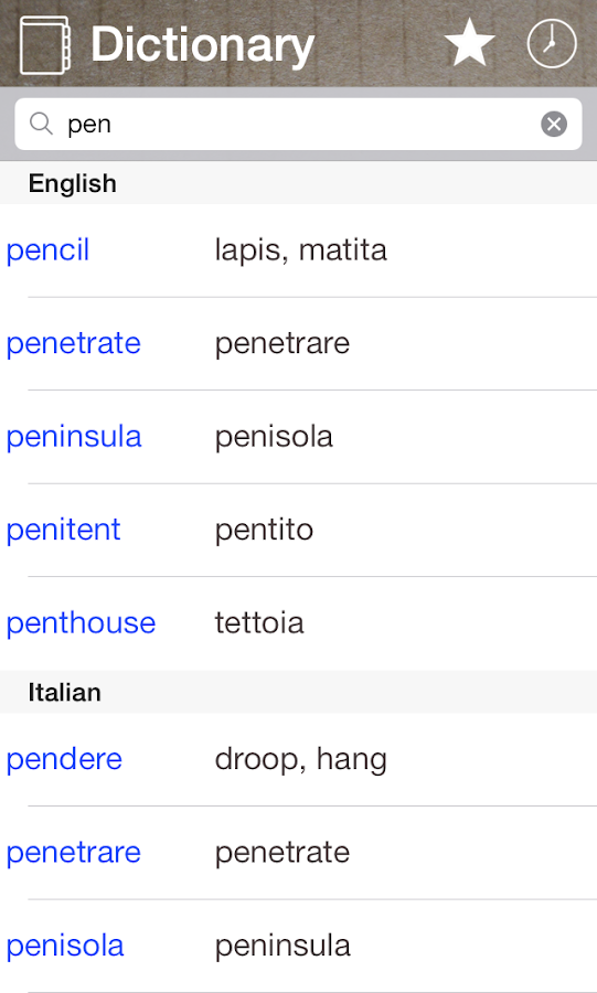 Italian English Dictionary & Translator Free Android Apps on Google Play