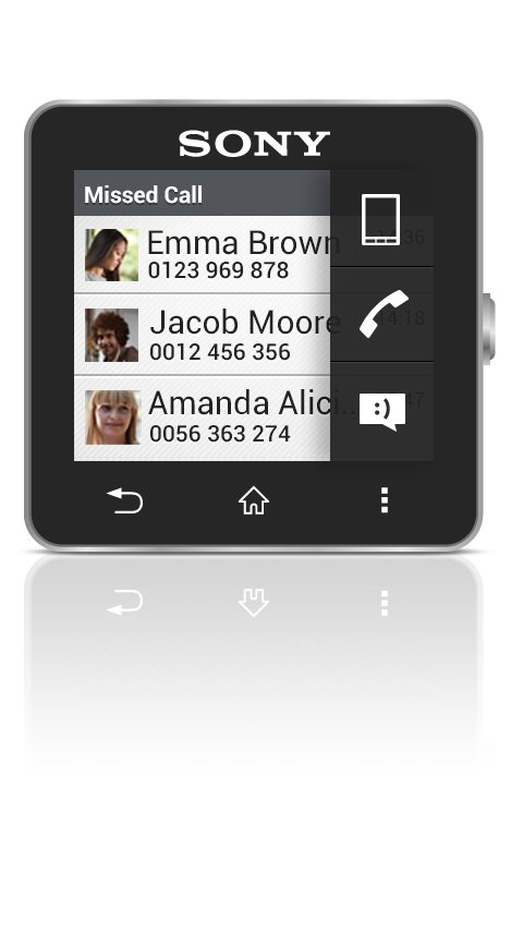 Missed Call smart extension Screen 2