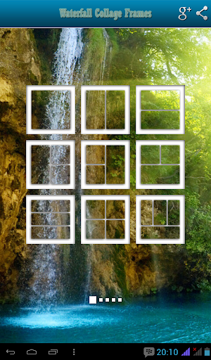 Waterfall Photo Collage Frames