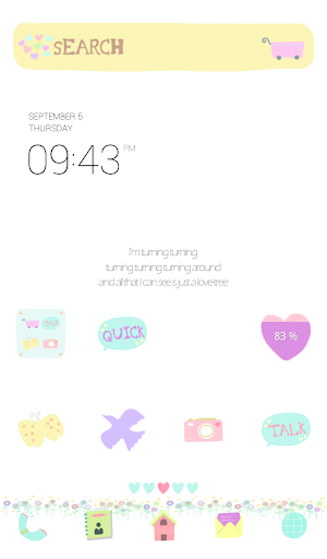 Pastel love tree dodol theme