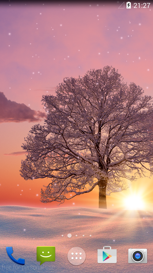 Winter Sunset Live Wallpaper Screen 3