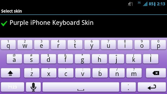 Purple Keyboard Skin Screenshots 1