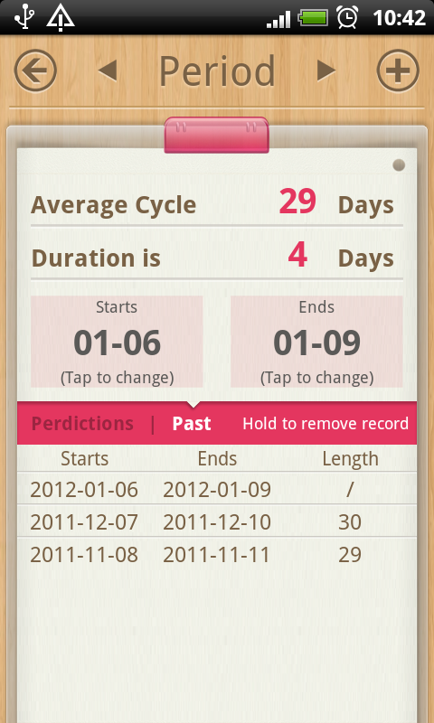 Period Calendar Android