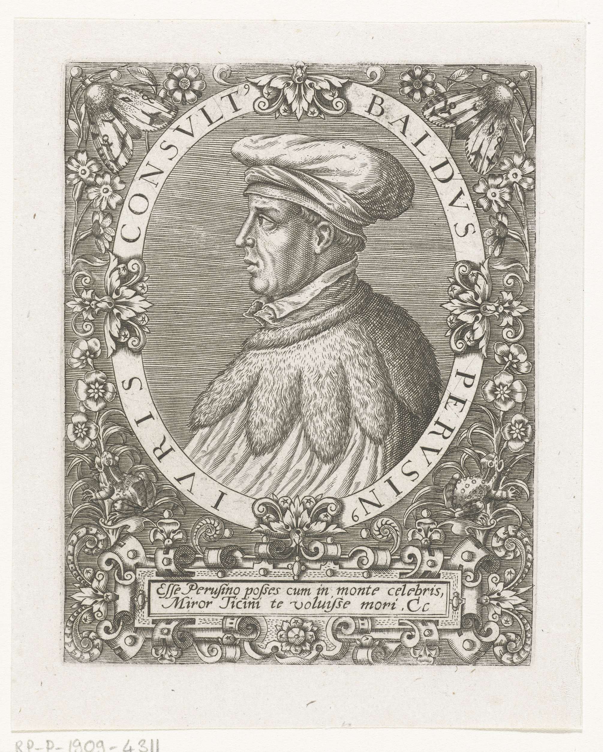 Portret van Baldus de Ubaldis