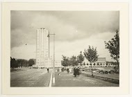 Gezicht op het GEB-gebouw aan de Rochussenstraat te Rotterdam