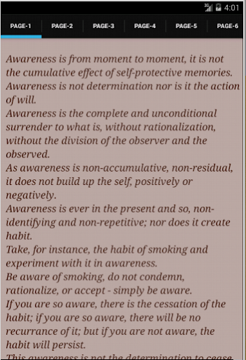 Awareness by J.Krishnamurti