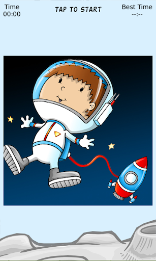 Astronaut Fun Sliding Puzzle