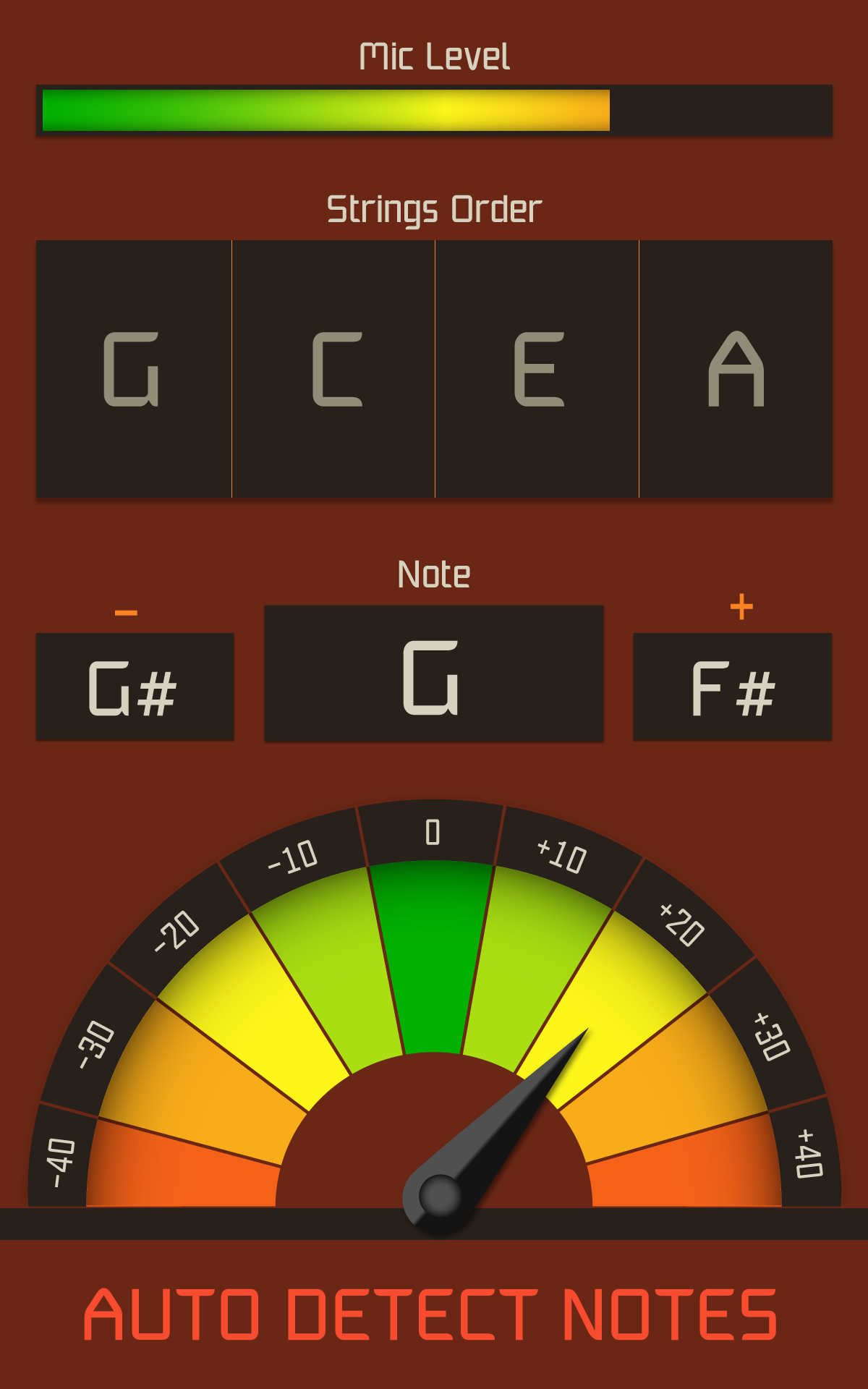 Android application Ukulele Tuner screenshort
