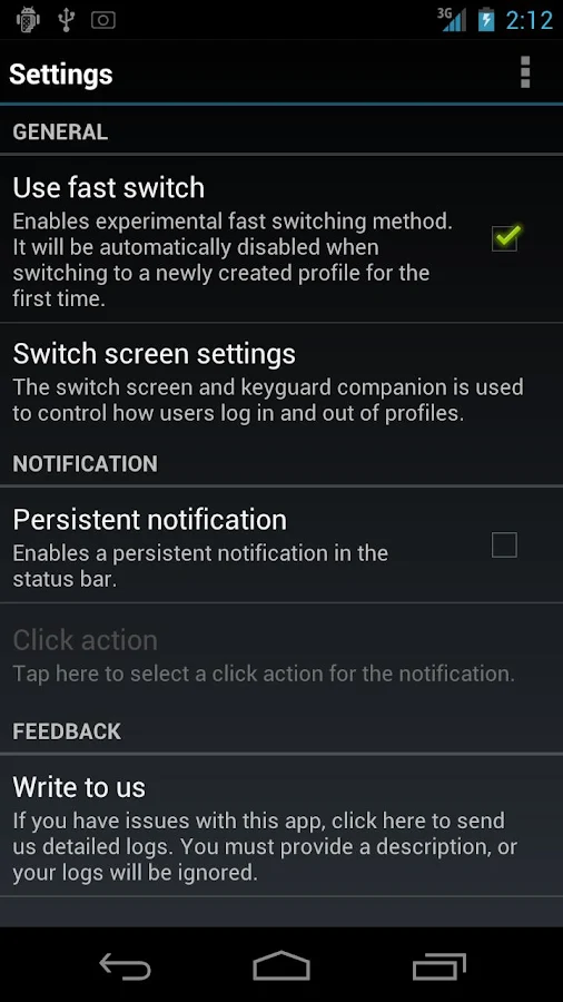 SwitchMe Multiple Accounts - screenshot
